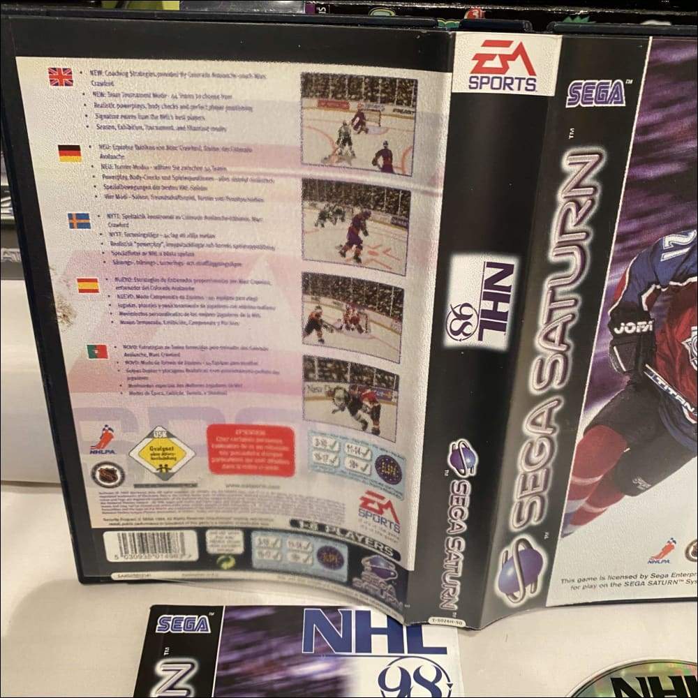 Buy NHL 98 Sega saturn game complete -@ 8BitBeyond Buy NHL 98 Sega saturn game complete -@ 8BitBeyond